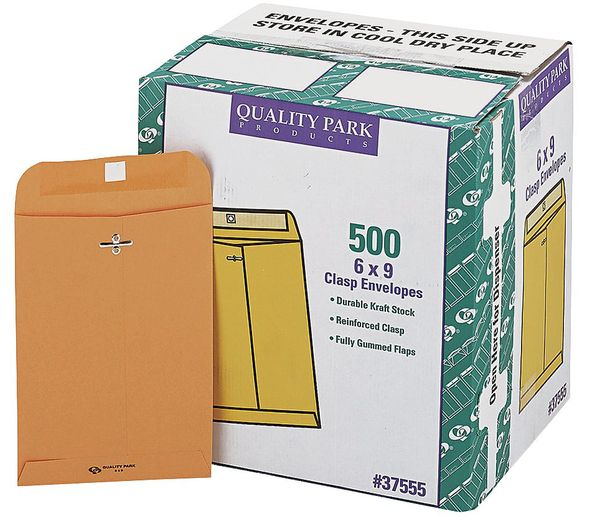 Quality Park Catalog Envelope, Lt Brown, Kraft, PK500 QUA37555