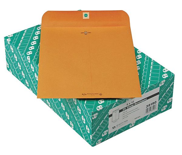 Quality Park Catalog Envelope, Brown, Rec Kraft, PK100 QUA38190