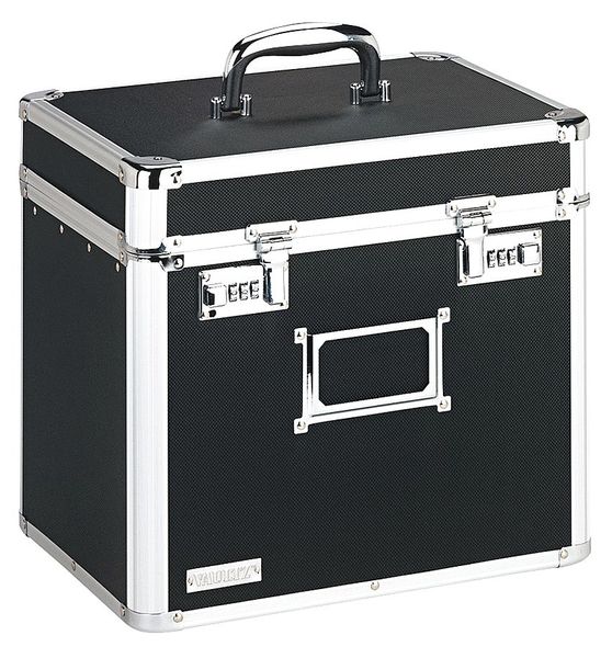Vaultz File Storage Box, Black IDEVZ01165