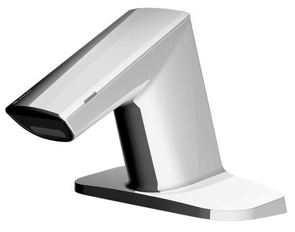 Sloan Sensor Single Hole Mount, 1 Hole Angled Straight Bathroom Faucet, Polished chrome EFX650.010.0000