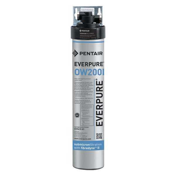 Everpure Water Filter System, 0.5 gpm, 0.5 Micron, 19 in H EV927570-75