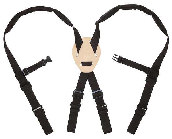Clc Work Gear Tool Suspenders, Tool Belt Suspenders, Black, Nylon, 0 Pockets 5122