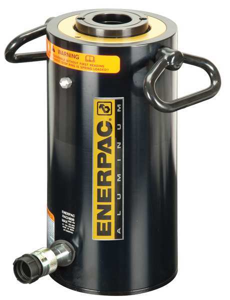 Enerpac RACH606, 65.6 ton Capacity, 5.91 in Stroke, Aluminum Hollow Plunger Hydraulic Cylinder RACH606