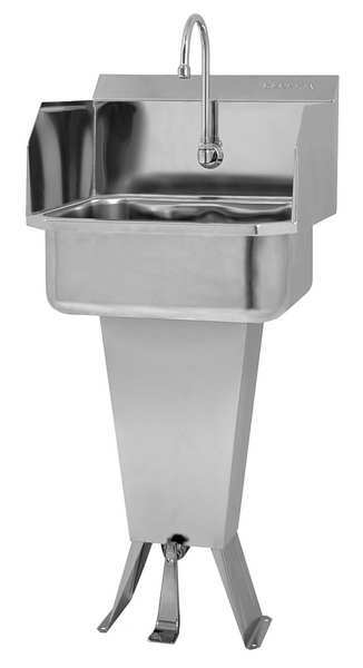 Sani-Lav Hand Sink, With Faucet, 19 In. L, 18 In. W 5031