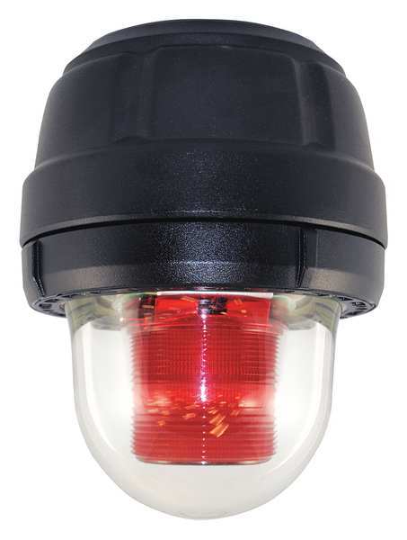 Federal Signal Warning Light, Red, Strobe Tube, 24VDC 27XST-024R-MOD