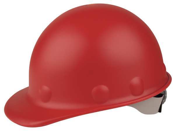 Fibre-Metal By Honeywell Front Brim Hard Hat, Type 1, Class G, Ratchet (8-Point), Red P2HNRW15A000