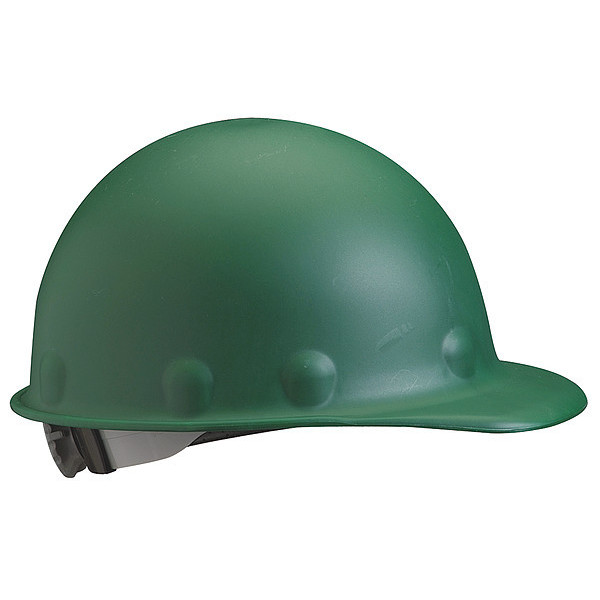 Fibre-Metal By Honeywell Front Brim Hard Hat, Type 1, Class G, Ratchet (8-Point), Green P2ARW74A000