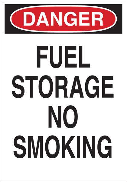 Brady No Smoking Sign, 10" H, 7 in W, Polyester, Rectangle, English, 88363 88363