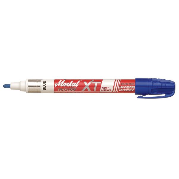 Markal Paint Marker, Medium Tip, Blue Color Family, Paint 97254