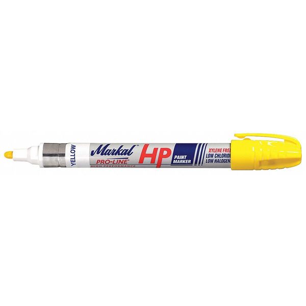 Markal Paint Marker, Medium Tip, Yellow Color Family, Paint 96961