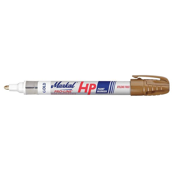 Markal Paint Marker, Medium Tip, Gold Color Family, Paint 96972