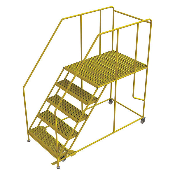 Tri-Arc Work Platform, 5-Step, 800 lb.Cap, Steel WLWP153648SL-Y