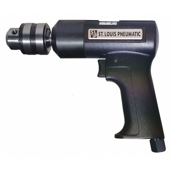 St Louis Pneumatic Low Speed Pistol Grip Drill, 3/8" SLP-84128