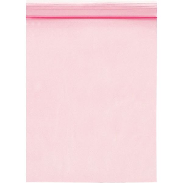 Partners Brand Anti-Static 2 Mil Reclosable Poly Bags, 4" x 6", Pink, 1000/Case PBAS710