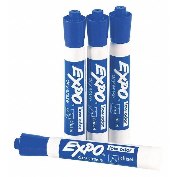 Expo Expo® Dry Erase Markers, Blue, 12/Case BDEMARKERBE