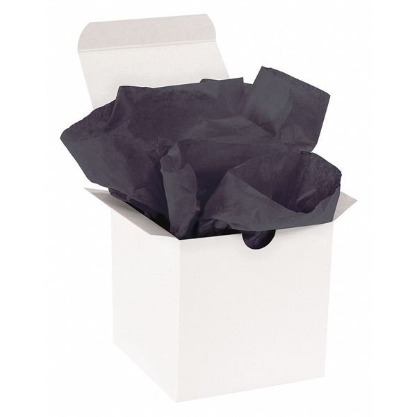 Partners Brand Gift Grade Tissue Paper, 15" x 20", Black, 960/Case T1520D