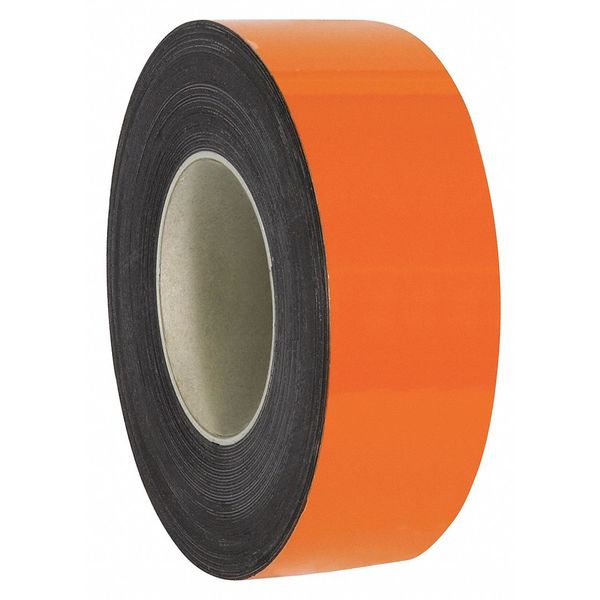Partners Brand Warehouse Labels, Magnetic Rolls, 2" x 100', Orange, 1/Case LH145