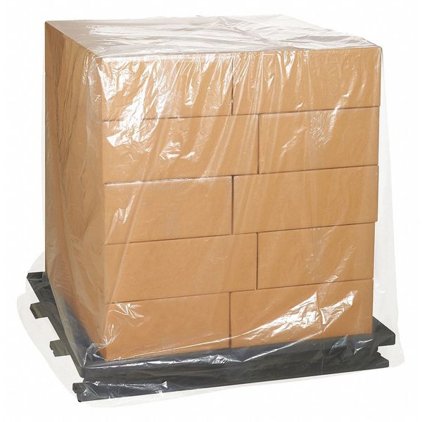 Partners Brand Clear Pallet Cover, 68" W, 82" L, 25 PK PC482