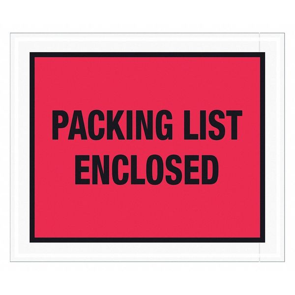 Tape Logic Tape Logic® "Packing List Enclosed" Envelopes, 10" x 12", Red, 500/Case PL430