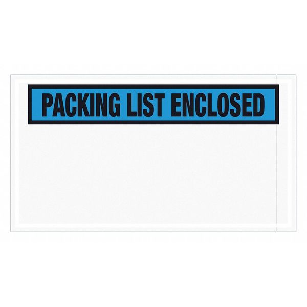 Tape Logic Tape Logic® "Packing List Enclosed" Envelopes, 5 1/2" x 10", Blue, 1000/Case PL431