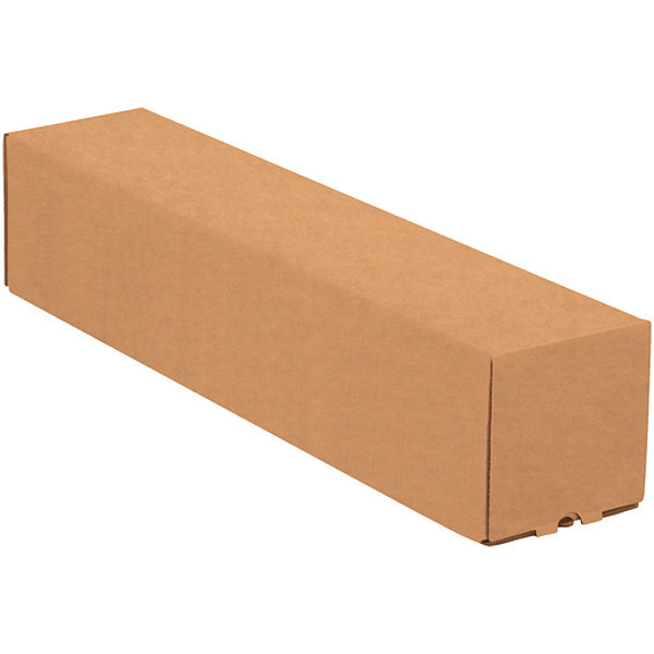 Partners Brand Square Mailing Tubes, 3" x 3" x 25", Kraft, 25/Bundle M3325K