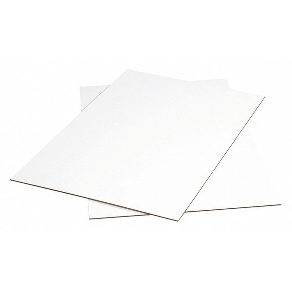 Partners Brand Corrugated Sheets, 48" x 42", White, 5/Bundle SP4248W