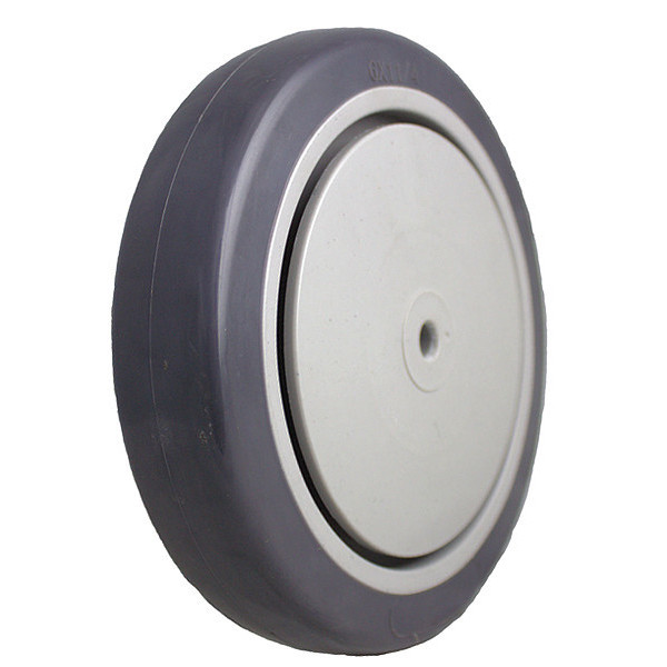 Pegasus Wheel, Gray TPR, 6" x 1.25", Prec Ball P-UP-060X013/031K
