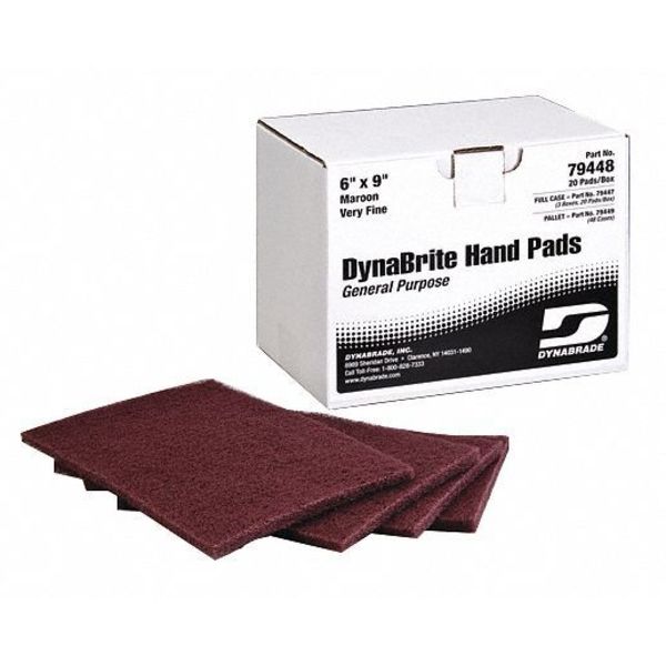 Dynabrade HandPad, 6"X9", GenPurposeMaroon 79448