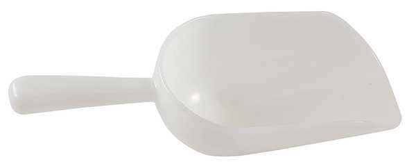 Zoro Select Scoop, Rounded, HDPE, 250mL, White, PK5 208075-0250