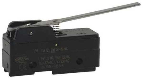 Honeywell Industrial Snap Action Switch, Hinge, Lever Actuator, SPDT, 15A @ 240V AC Contact Rating BZ-2RW80