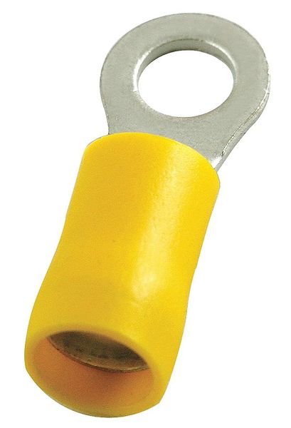 Power First 12-10 AWG Vinyl Ring Terminal 1/2" Stud PK50 24C964