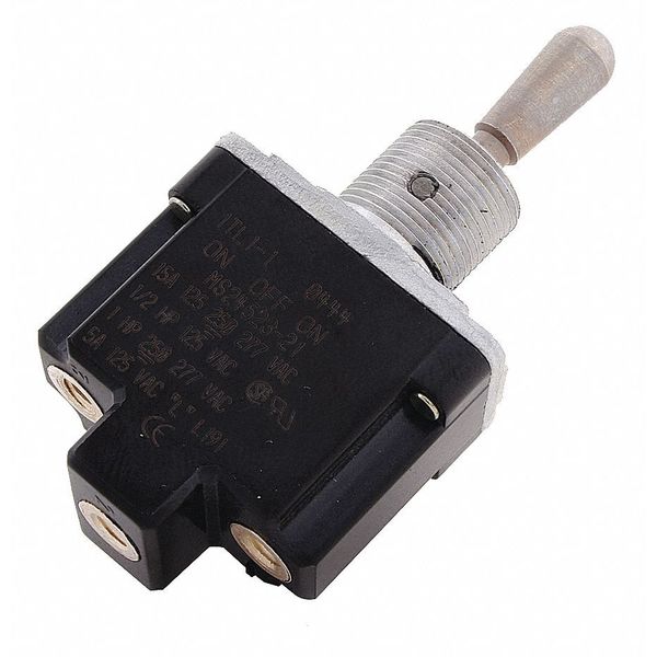 Honeywell Toggle Switch, SPST, 2 Connections, Maintained On/Maintained Off, 1 hp, 15A @ 277V AC 1TL1-2