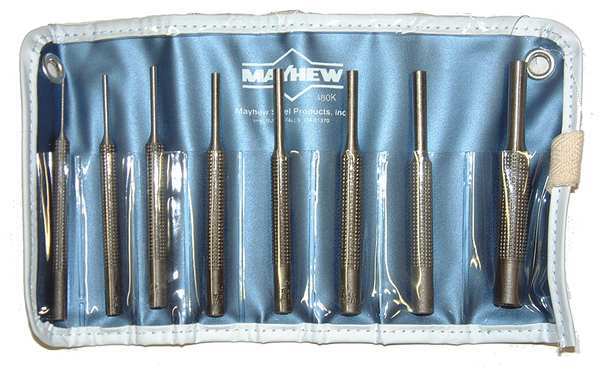 Mayhew Select Drive Pin Punch Set, Not Tether Capable 62060