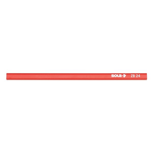 Sola Carpenters Pencil, 9-7/16 x 1/2 In, PK6 ZB 24