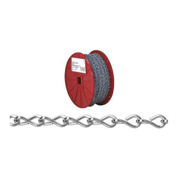 Campbell Chain & Fittings #12 Single Steel Jack Chain, Zinc Plated, 200' per Reel AW0801227N