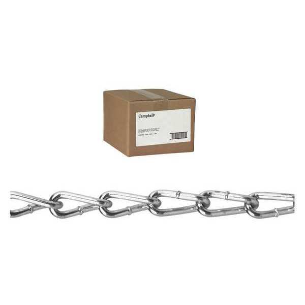 Campbell Chain & Fittings #3 Twist Link Coil Chain, Zinc Plated, 100' per Carton T0340324