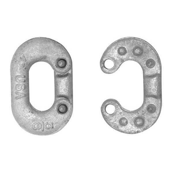 Campbell Chain & Fittings 5/8" Connecting Link, Forged Carbon Steel, Galvanized, 10 Pcs per Box 5201034
