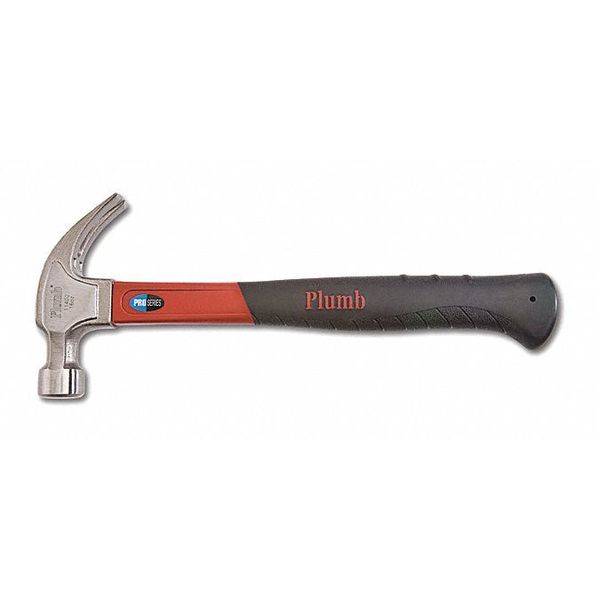 Plumb 20 oz. Pro Series Curve Claw Hammer with Fiberglass Handle 11400N