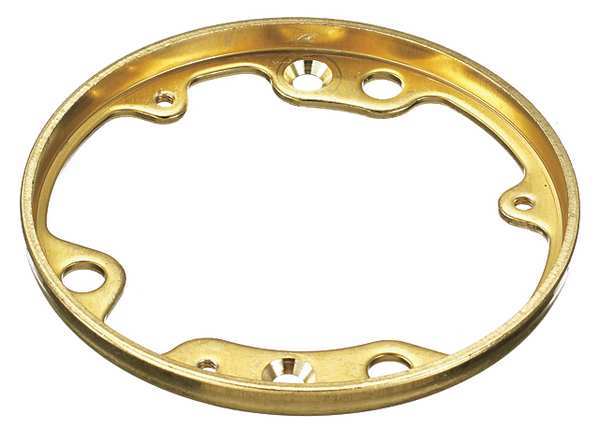 Hubbell Wiring Device-Kellems Round Brass Cover Flange S5016