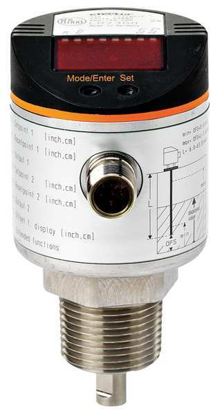 Ifm Level Sensor, G3/4 NPT, 2x NO/NC LR7000