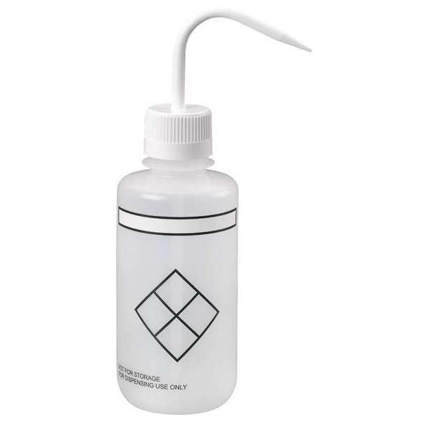 Lab Safety Supply Translucent, Wash Bottle 16 oz., 6 Pack 24J919