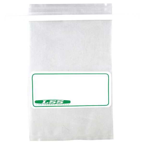 Lab Safety Supply Sample Bag, Write-On, 24 oz., PK500 24J930