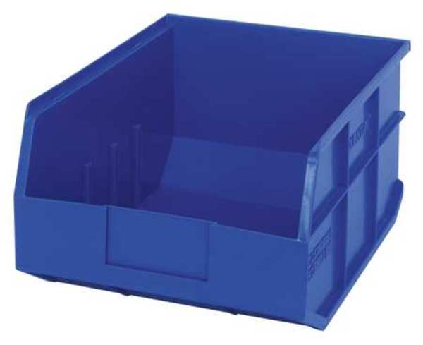 Quantum Storage Systems 65 lb Shelf Storage Bin, Polypropylene, 11 in W, 7 in H, 14 in L, Blue SSB445BL