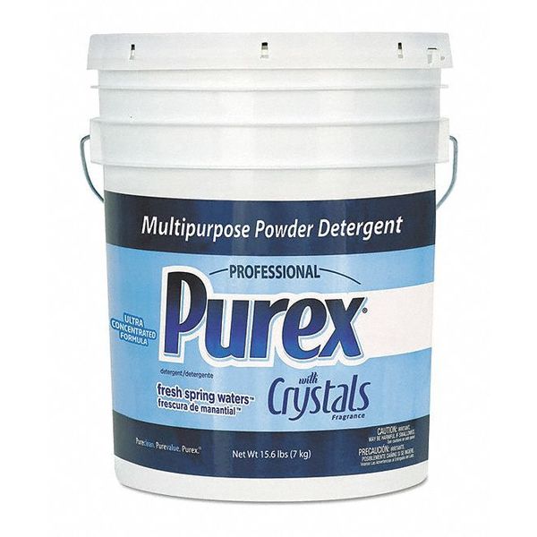Purex Laundry Detergent, 15.6 lb Pail, Powder, Fresh, White 06355