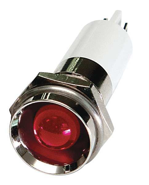 Zoro Select Protrude Indicator Light, Red, 12VDC 24M118