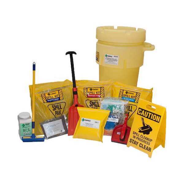 Enpac Spill Kit, Chem/Hazmat, Yellow 13-WSHT50