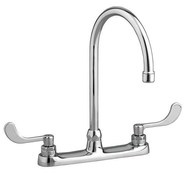 American Standard Manual, 8" Mount, 3 Hole Gooseneck Kitchen/Bathroom Faucet 6409170.002