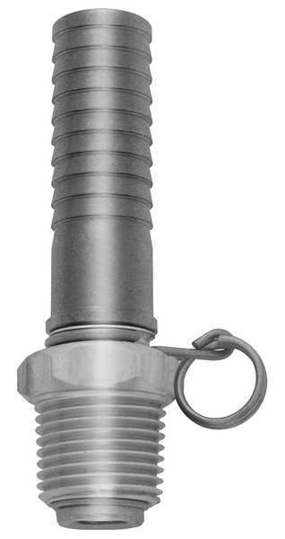 Sani-Lav Swivel Hose Adapter, 1/2 In., Stain. Steel N22S