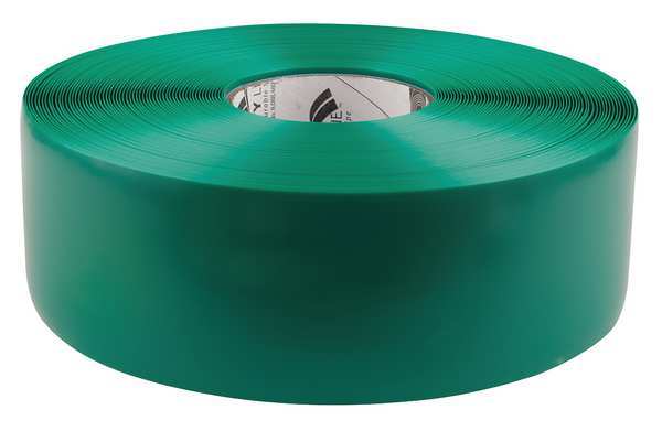 Mighty Line Floor Marking Tape, Roll, Green, Solid, PVC 3RG