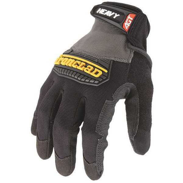Ironclad Performance Wear Mechanics Gloves, XL, Black, Ribbed Stretch Nylon HUG2-05-XL